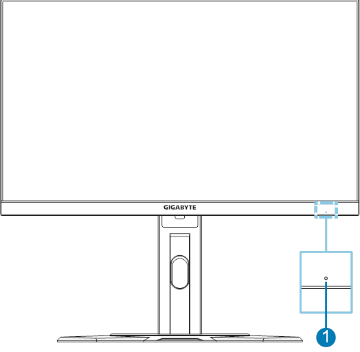 GIGABYTE - G24F - Μπροστινή όψη Μπροστινή όψη