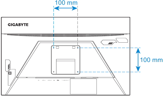 GIGABYTE - G24F - Εγκατάσταση βραχίονα επιτοίχιας στήριξης (Προαιρετικό) - Βήμα 2 Εγκατάσταση βραχίονα επιτοίχιας στήριξης (Προαιρετικό) - Βήμα 2