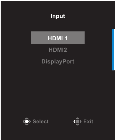 GIGABYTE - G24F - Επιλογή της πηγής εισόδου Επιλογή της πηγής εισόδου