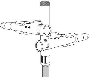 Shure - KSM137 - Adaptador de Suporte para Par Estéreo Adaptador de Suporte para Par Estéreo