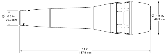 Shure - KSM8 - Dimensões Dimensions