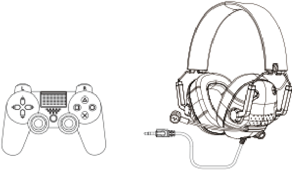 Jeecoo - J50 - Dijagram povezivanja s PS4 Dijagram povezivanja s PS4