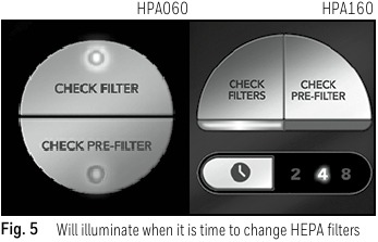 Honeywell - HPA060 - RECORDATORIO ELECTRÓNICO DE LIMPIEZA DEL FILTRO RECORDATORIO ELECTRÓNICO DE LIMPIEZA DEL FILTRO