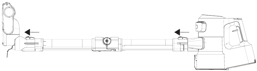 Beko - VRT 95929 VI - Odvajanje četke i štapa za uklanjanje začepljenja Detaching the brush and wand to remove blockages