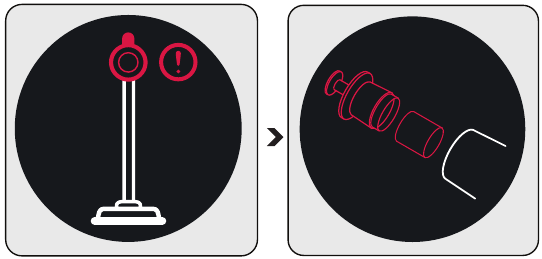 Beko - VRT 95929 VI - Zasloni upozorenja - Upozorenje za čišćenje filtra Zasloni upozorenja - Upozorenje za čišćenje filtra