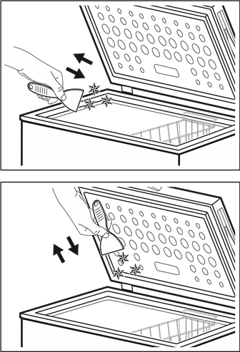 Zanussi - ZCAN26FW1 - SCRAPING OFF THE FROST - Step 2 HUURTEEN POISTAMINEN - Vaihe 2