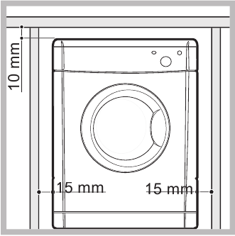 Indesit - IDV 75 - Where to install the tumble dryer Where to install the tumble dryer