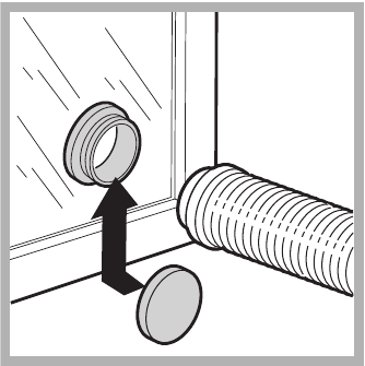 Indesit - IDV 75 - Window ventilation hole Window ventilation hole