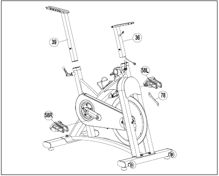 Horizon Fitness - IC7.9 - KOKOONPANO - VAIHE 2 - POLKIMIEN KIINNITTÄMINEN KOKOONPANO - VAIHE 2 - POLKIMIEN KIINNITTÄMINEN