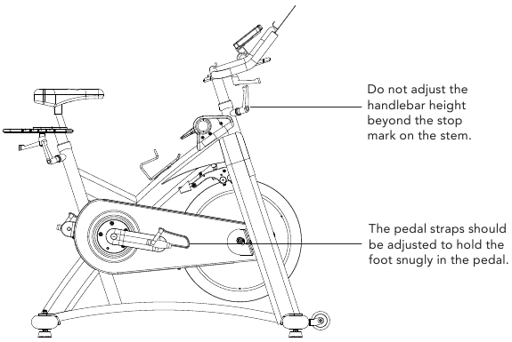 Horizon Fitness - IC7.9 - LAITTEEN SÄÄTÄMINEN - OHJAUSTANGON KORKEUDEN SÄÄTÄMINEN LAITTEEN SÄÄTÄMINEN - OHJAUSTANGON KORKEUDEN SÄÄTÄMINEN