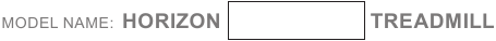 Horizon Fitness - ADVENTURE 3 - ETIQUETA DEL NOMBRE DEL MODELO ETIQUETA DEL NOMBRE DEL MODELO