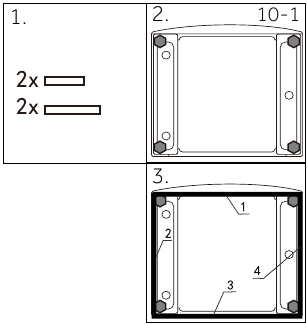 Haier - HW80-B14979 - Installation - Installation af støjreducerende puder Installation - Installation af støjreducerende puder
