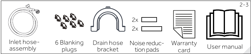 Haier - HW80-B14979 - Produktbeskrivelse - Tilbehør Produktbeskrivelse - Tilbehør