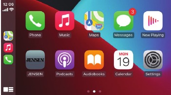 Jensen - CAR723W - Avvio di Apple CarPlay Avvio di Apple CarPlay