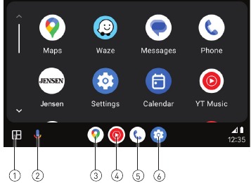 Jensen - CAR723W - Utilizzo di Android Auto Utilizzo di Android Auto