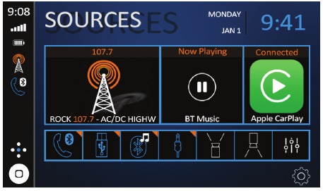 Jensen - CAR813 - Menu principale Menu principale