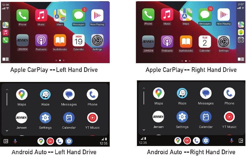 Jensen - CAR813 - Le opzioni di configurazione risultanti Le opzioni di configurazione risultanti