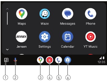Jensen - CAR813 - Utilizzo di Android Auto Utilizzo di Android Auto