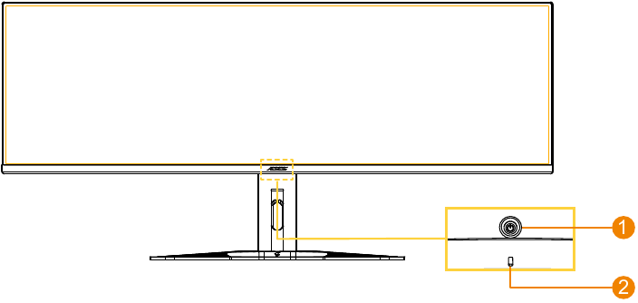 Gigabyte - AORUS CO49DQ - Επισκόπηση προϊόντος - Εμπρόσθια Όψη Επισκόπηση προϊόντος - Εμπρόσθια Όψη