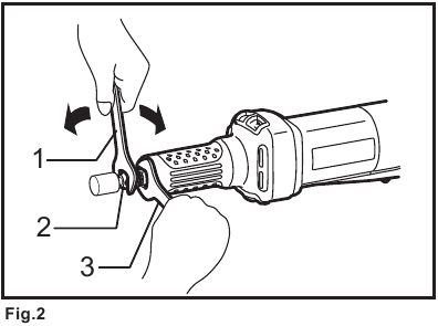 Makita - GD0600 - KUFUNGA AU KUONDOA NCHA YA GURUDUMU KUFUNGA AU KUONDOA NCHA YA GURUDUMU