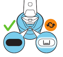 Sustituya el cartucho de la Quick Clean Pod inmediatamente cuando el icono de sustitución del cartucho de la Quick Clean Pod se haga visible o siga la tabla que aparece a continuación.