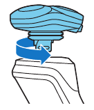 Gire el cabezal de afeitado para retirarlo del mango.