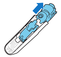 Deslice la unidad de alimentación para sacarla del cuerpo.