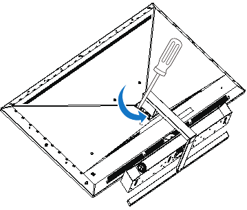 Philips - 559M1 - Ondoa Msingi wa Msingi wa Mkutano kwa Kupachika VESA - Hatua ya 2 Ondoa Msingi wa Msingi wa Mkutano kwa Kupachika VESA - Hatua ya 2