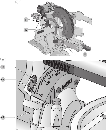 DeWalt - DWS779 - Štvorec skosenia k stolu Štvorec skosenia k stolu