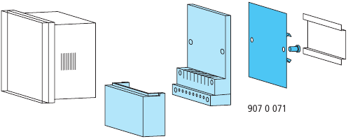 Theben - TR Series - Instalace do rozvaděče (na zeď) Instalace do rozvaděče (na zeď)