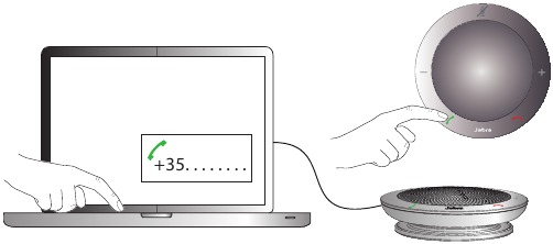 Jabra - Speak 410 - Aby wykonać połączenie Aby wykonać połączenie