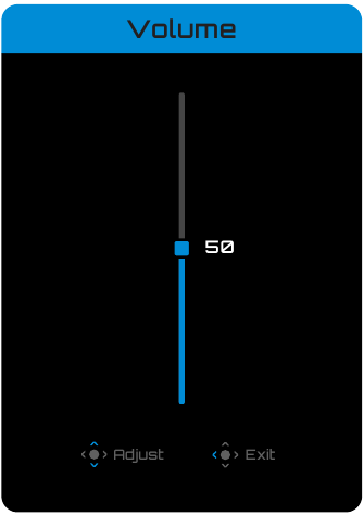 Gigabyte - MO34WQC - Χρήση του μενού γρήγορης εναλλαγής - μενού έντασης ήχου Χρήση του μενού γρήγορης εναλλαγής - μενού έντασης ήχου