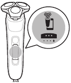 Desplácese por los elementos del menú pulsando el botón de menú hasta que llegue al menú de Bluetooth (el cuarto menú)