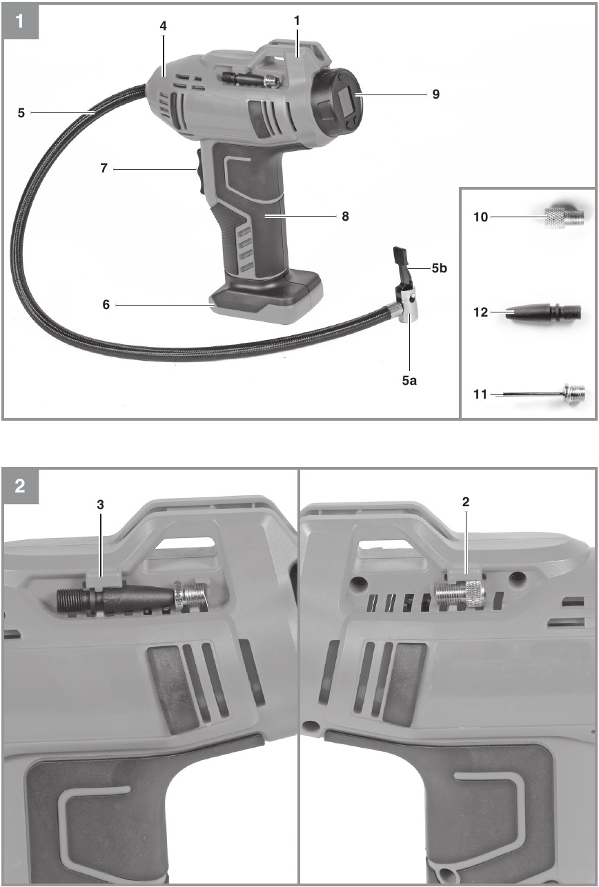 EINHELL - CE-CC 18 Li - Product Layout Paraqitja e produktit
