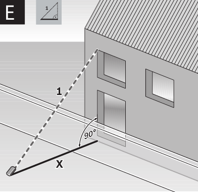 Bosch - GLM80 - Medição de comprimento indireta Medição de comprimento indireta