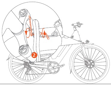 Fiido - C11 - Pasang Spatbor&Lampu Depan - Langkah 2 Pasang Spatbor&Lampu Depan - Langkah 2