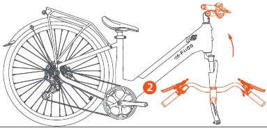 Fiido - C11 - Pasang stang - Langkah 2 - Lepas stang Pasang stang - Langkah 2 - Lepas stang