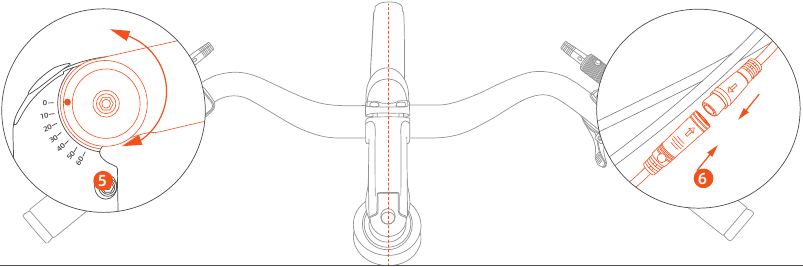 Fiido - C11 - Pasang stang - Langkah 4 Pasang stang - Langkah 4