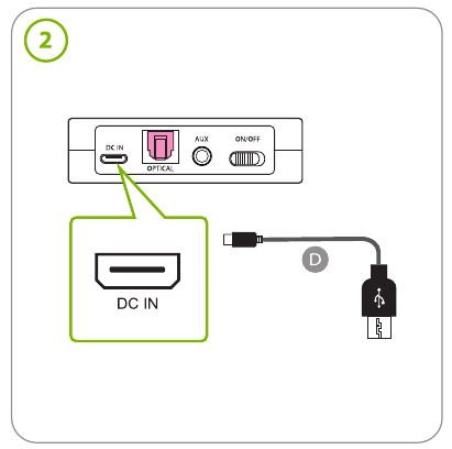 Avantree - HT41899 - Hodetelefontilkobling – metode 2 Hodetelefontilkobling – metode 2