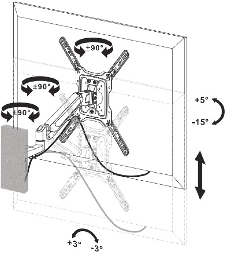 Vivo - MOUNT-G400B - Ajuste como desee Ajuste como desee