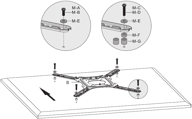 Vivo - MOUNT-G400B - Ensamblaje - Paso 6 Ensamblaje - Paso 6