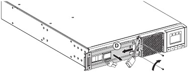 Eaton - 5PX 1500i RT2U - Akun moduulin vaihto – Kotelon irrottaminen – Vaihe 3 Akun moduulin vaihto – Kotelon irrottaminen – Vaihe 3