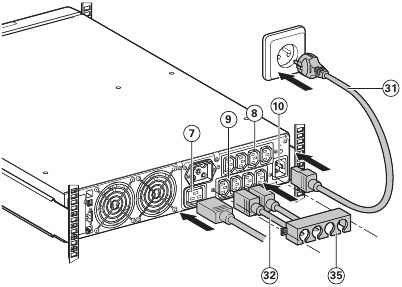 Eaton - 5PX 1500i RT2U - UPS:n liitäntä ilman FlexPDU/HotSwap MBP -moduulia UPS:n liitäntä ilman FlexPDU/HotSwap MBP -moduulia