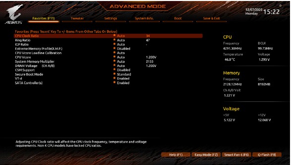 Gigabyte - B560M AORUS ELITE - Ρύθμιση BIOS - Προσθήκη/Αφαίρεση των επιλογών Αγαπημένων Ρύθμιση BIOS - Προσθήκη/Αφαίρεση των επιλογών Αγαπημένων