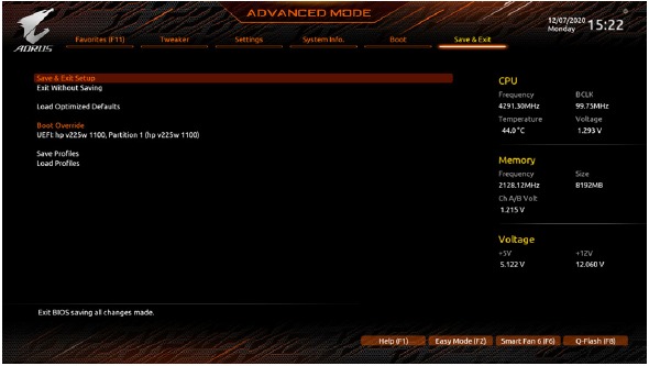 Gigabyte - B560M AORUS ELITE - Ρύθμιση BIOS - Αποθήκευση & Έξοδος Ρύθμιση BIOS - Αποθήκευση & Έξοδος