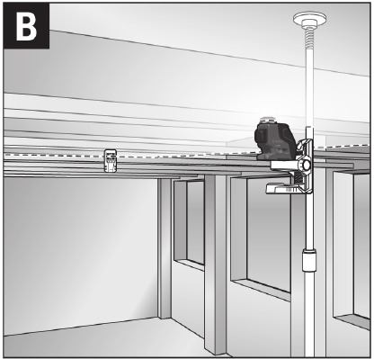 Bosch - GLL3-330C - Fixação com o dispositivo de posicionamento BM 1 Fixação com o dispositivo de posicionamento BM 1