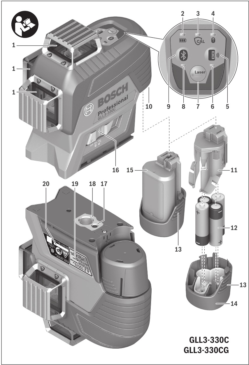 Bosch - GLL3-330C - Recursos - Parte 1 Recursos - Parte 1
