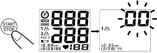 HoMedics - BPW-370BT - Өлшеу рәсімі - 2-қадам Өлшеу рәсімі - 2-қадам