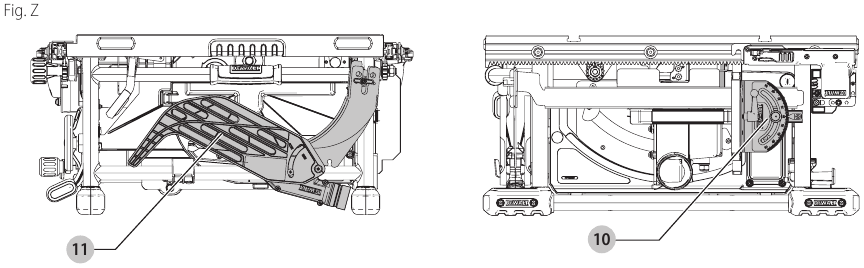 DeWalt - DWE7491 - Uskladnenie - krok 1 Uskladnenie - krok 1