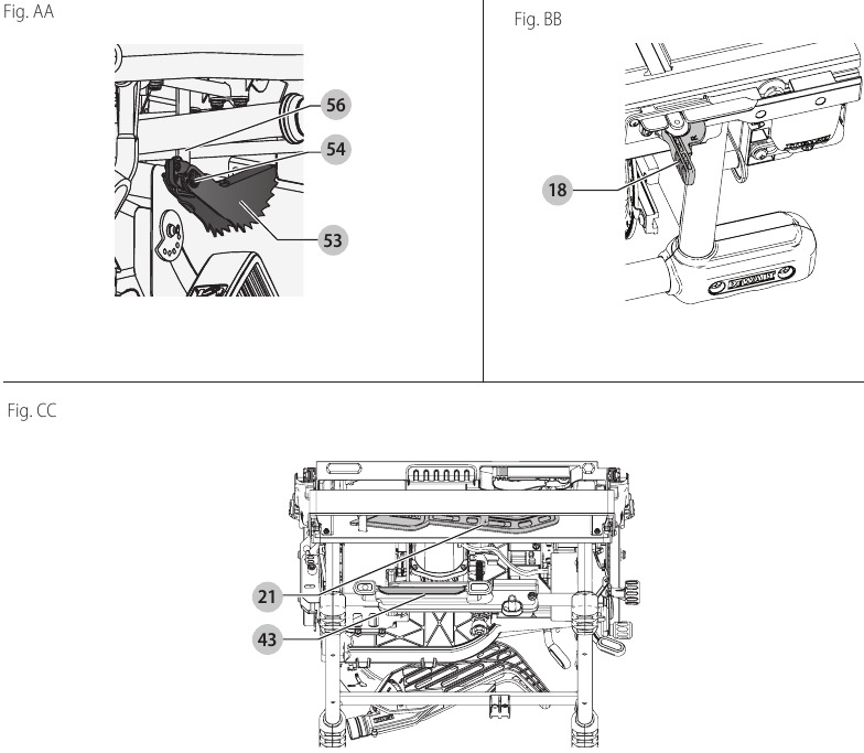 DeWalt - DWE7491 - Uskladnenie - krok 2 Uskladnenie - krok 2